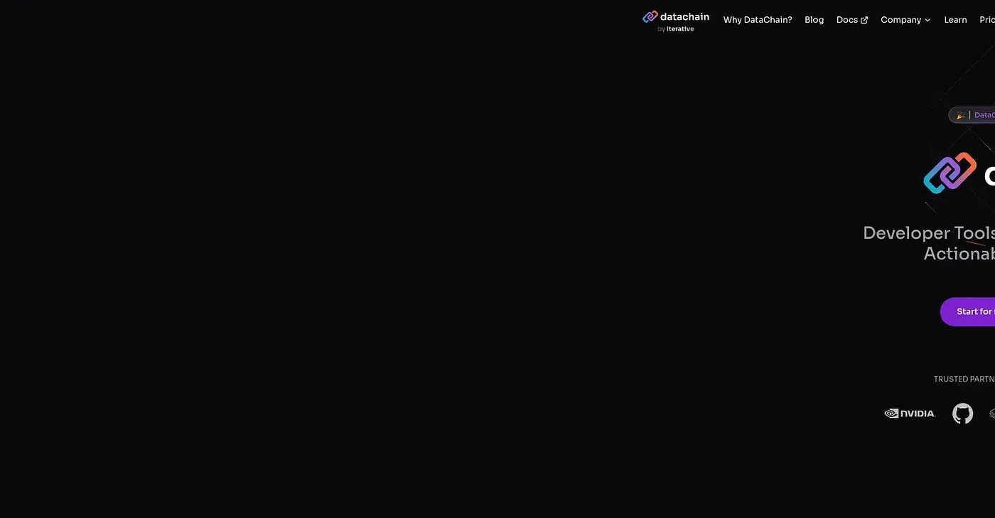 Screenshot of DVC