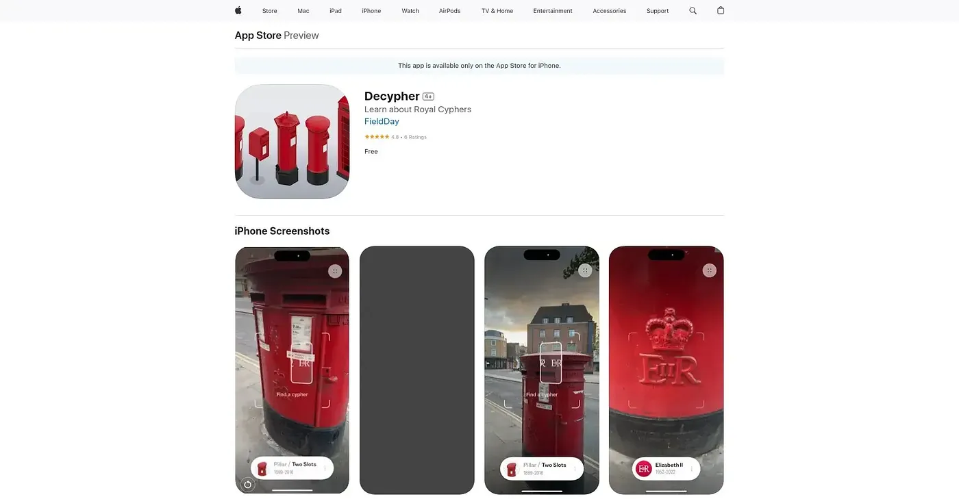 Screenshot of Decypher
