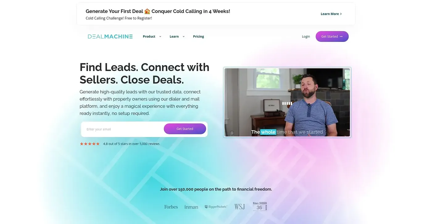 Screenshot of DealMachine