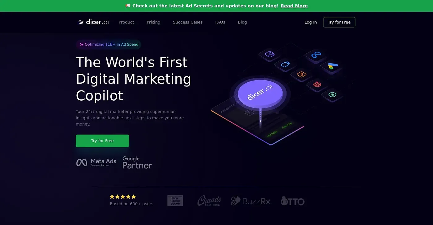 Screenshot of Dicer AI