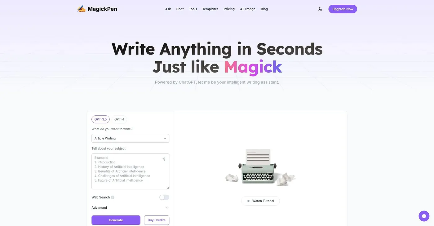 Screenshot of Describely AI