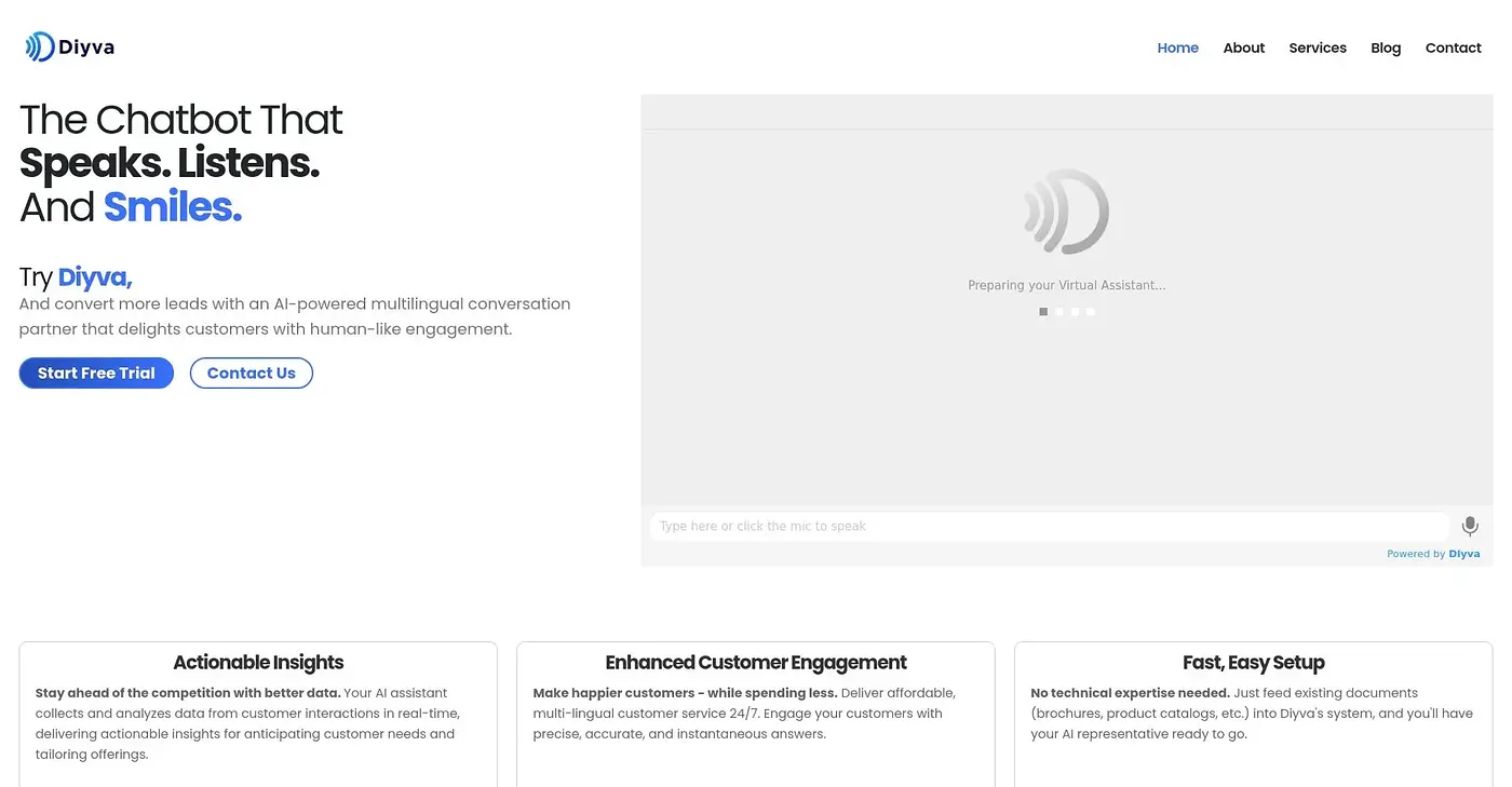 Screenshot of Diyva