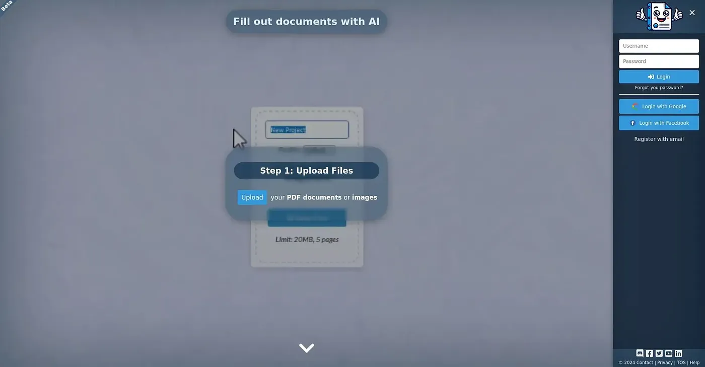 Screenshot of Docamine