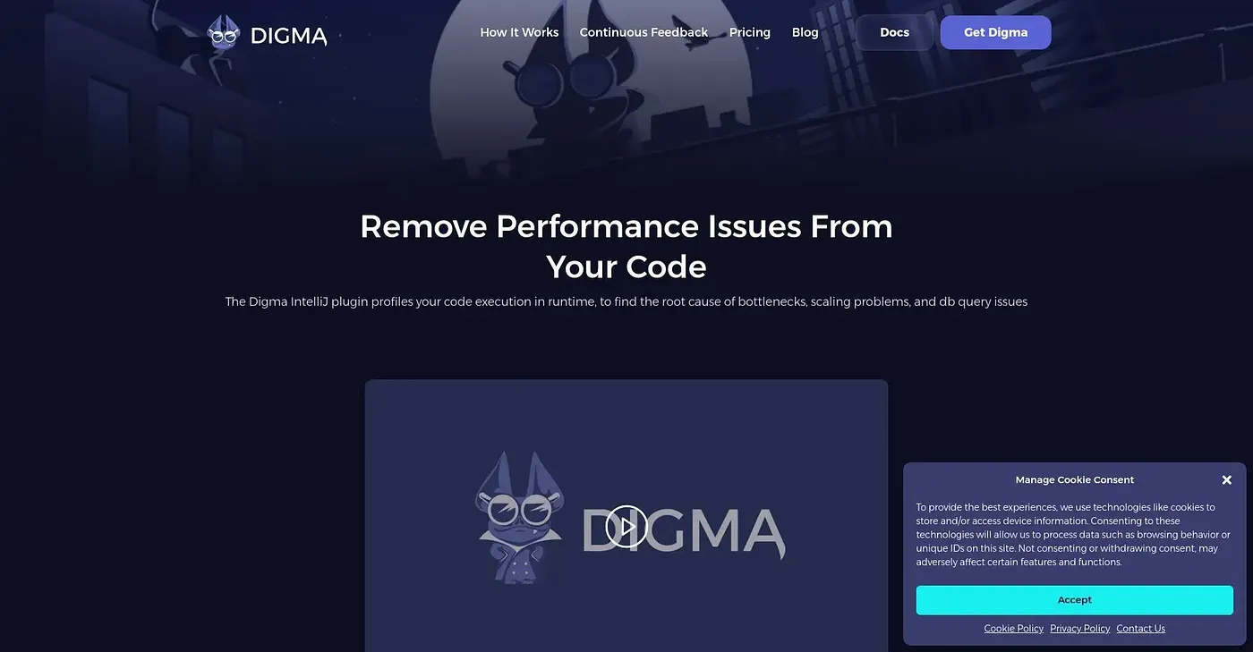 Screenshot of Digma