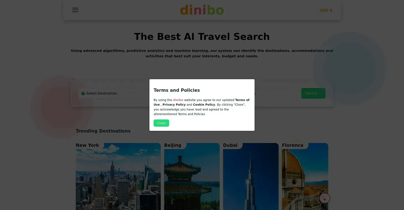 Screenshot of Dinibo