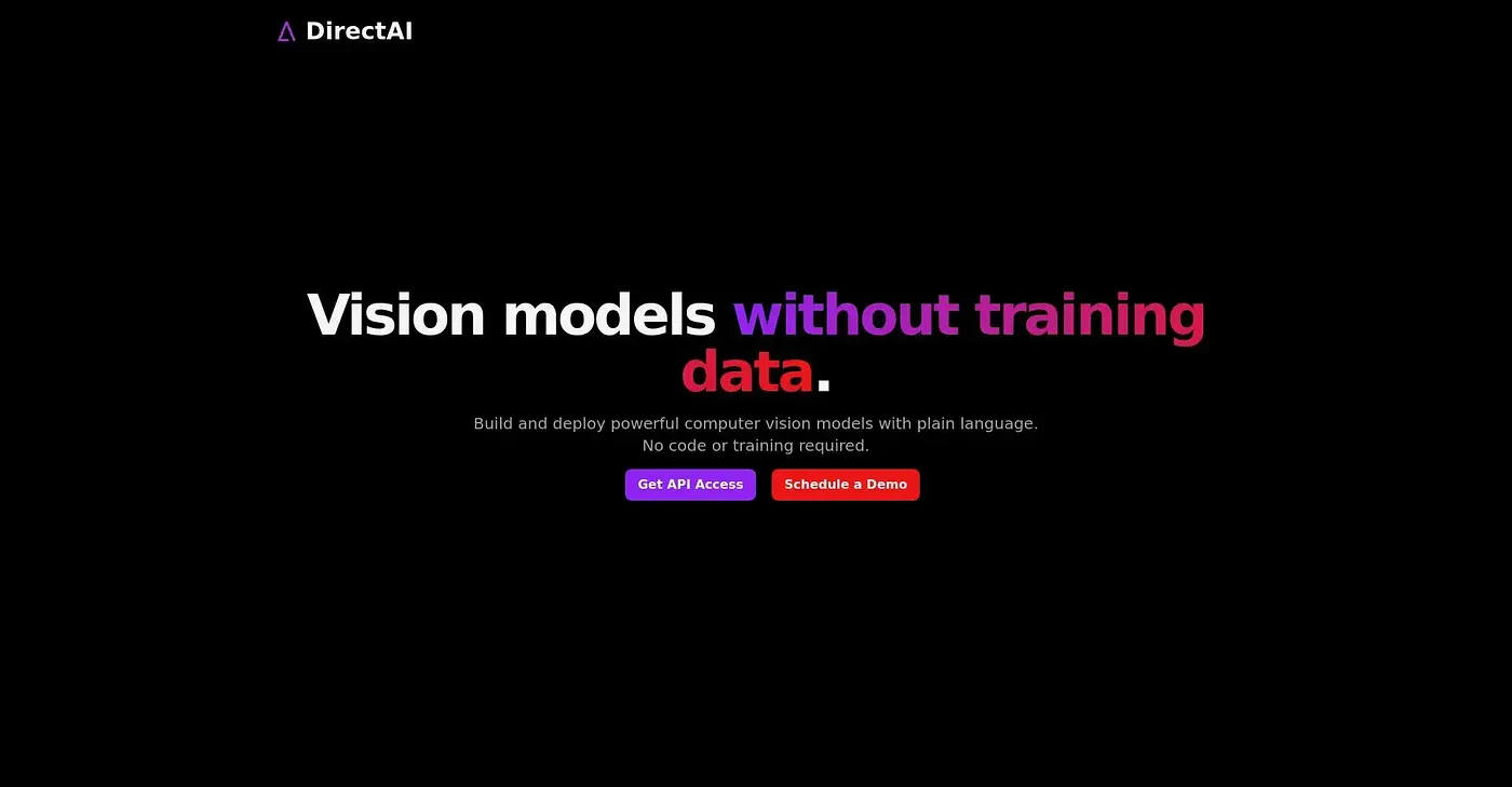 Screenshot of Direct AI