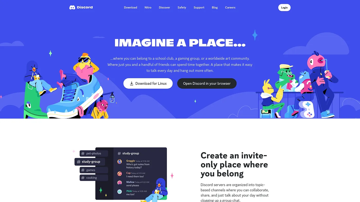 Screenshot of Discord