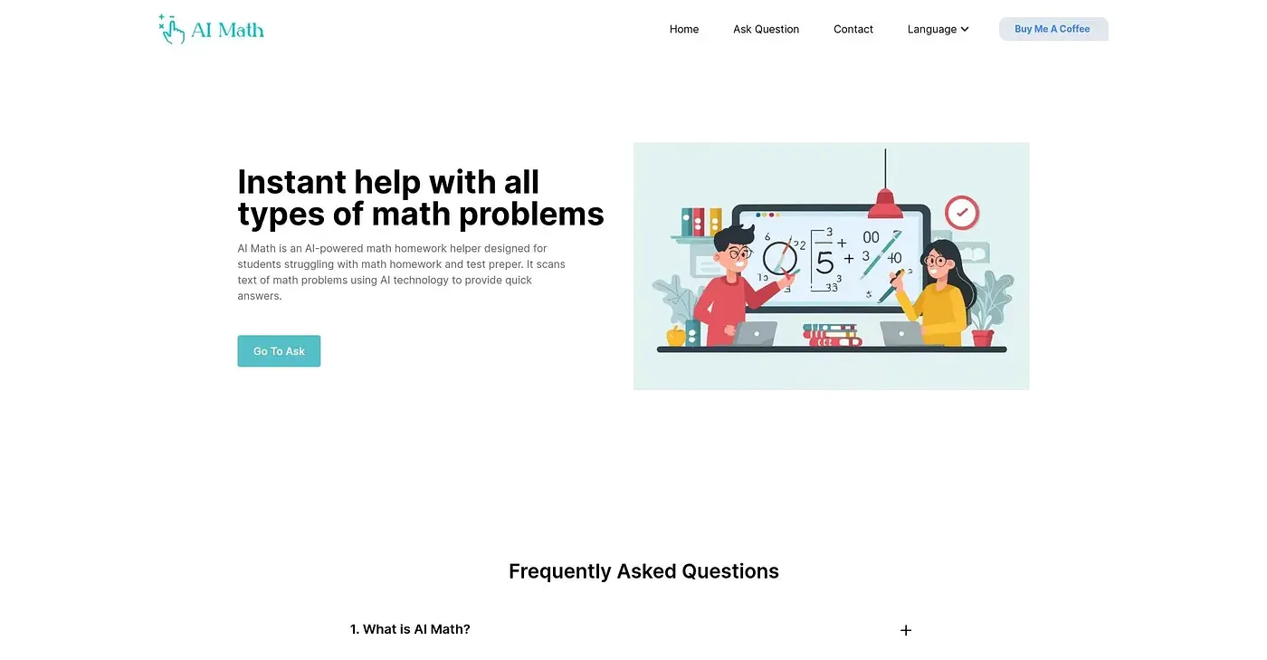 Screenshot of AI Math