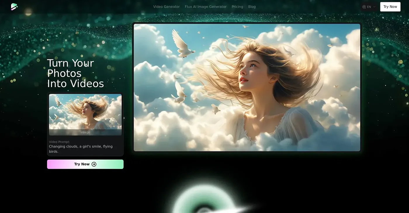 Screenshot of Dream Machine AI Online