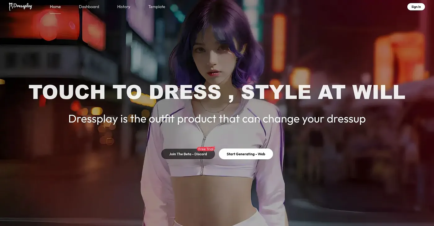 Screenshot of Dressplay