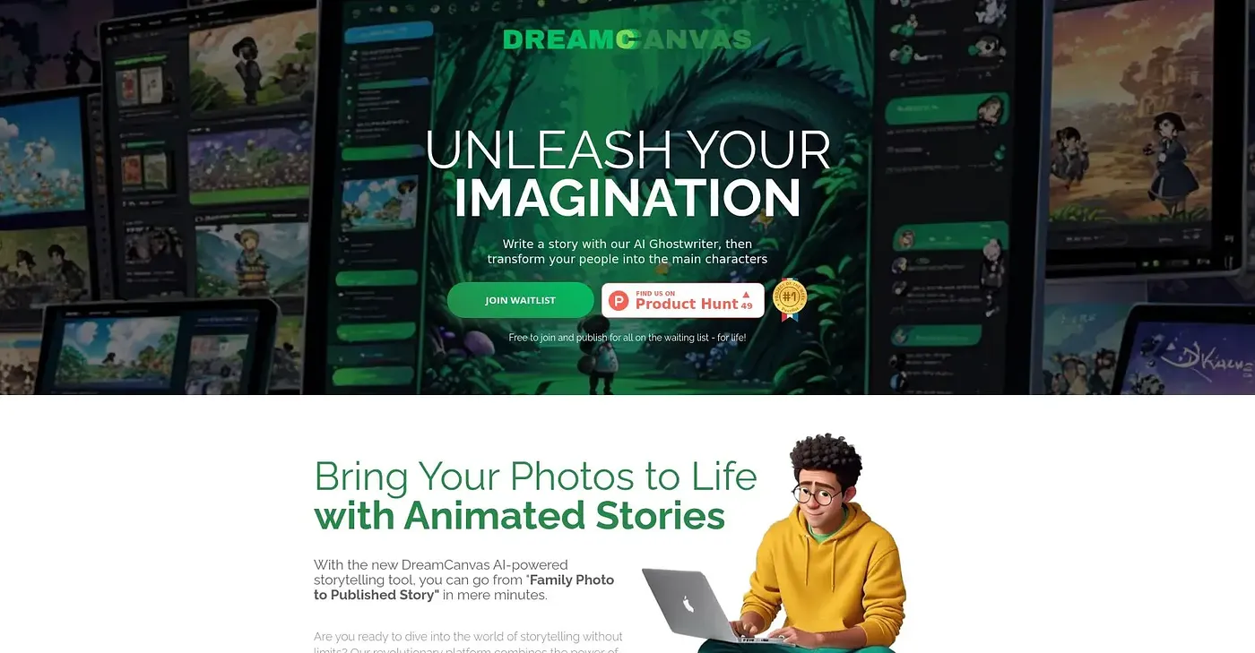 Screenshot of Dream Canvas