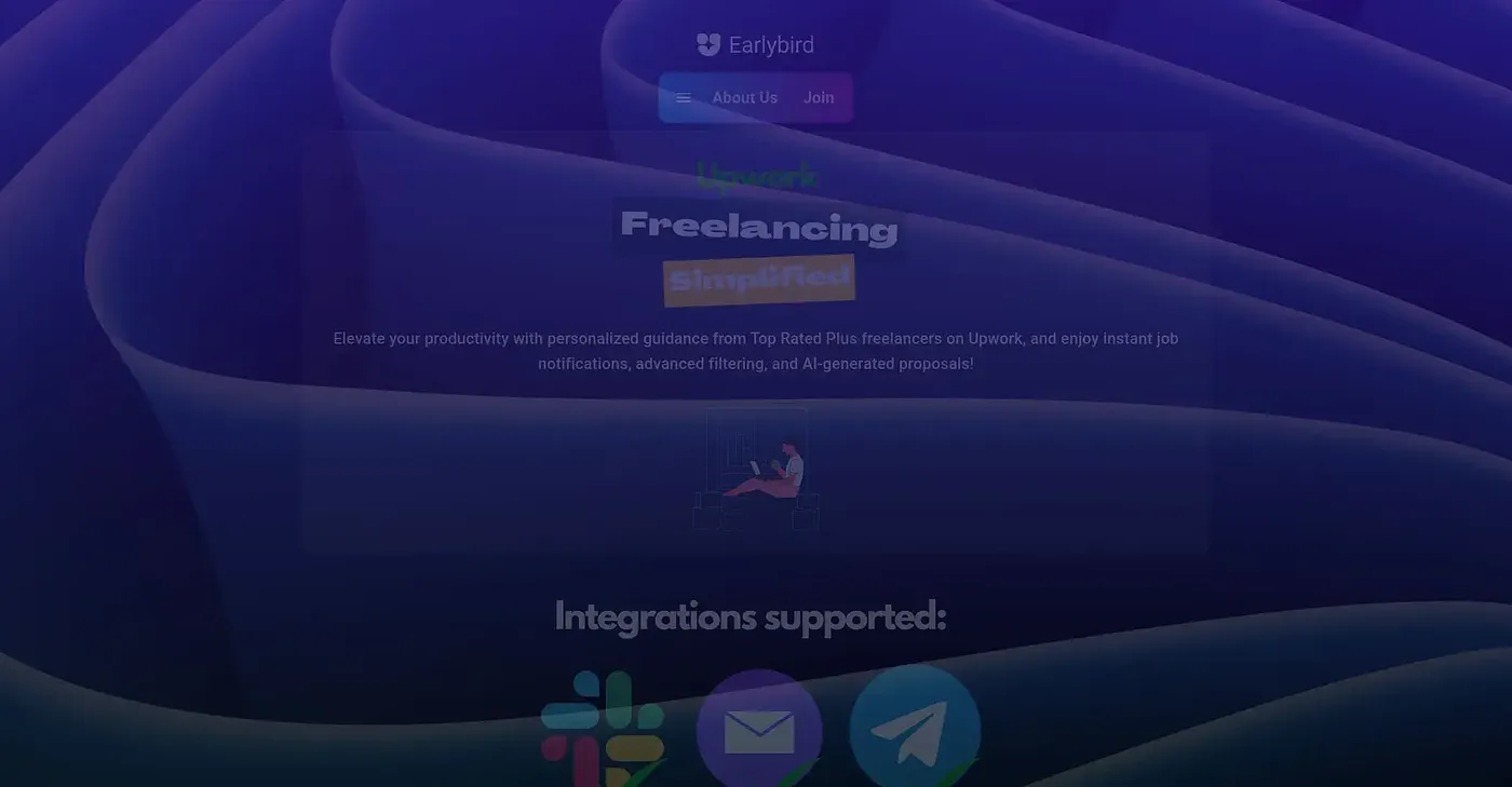 Screenshot of Earlybird