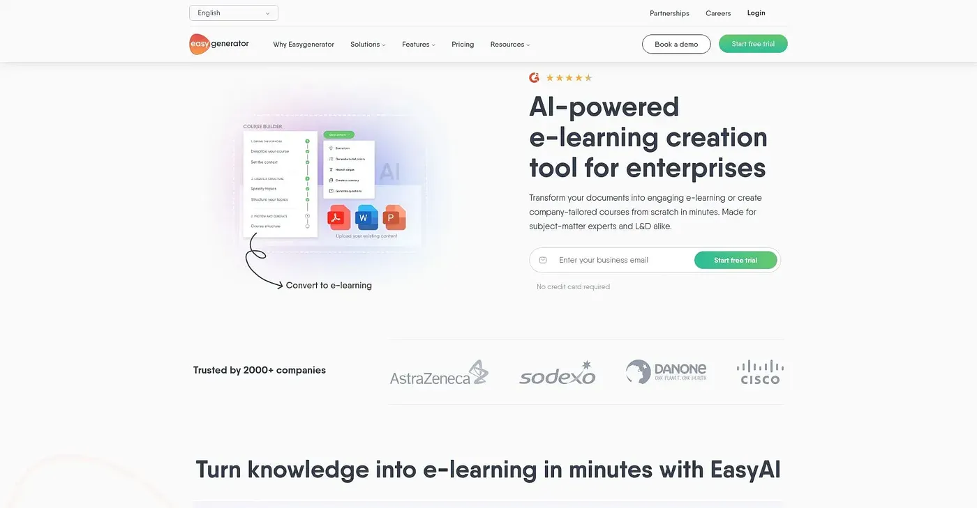 Screenshot of Easy Generator