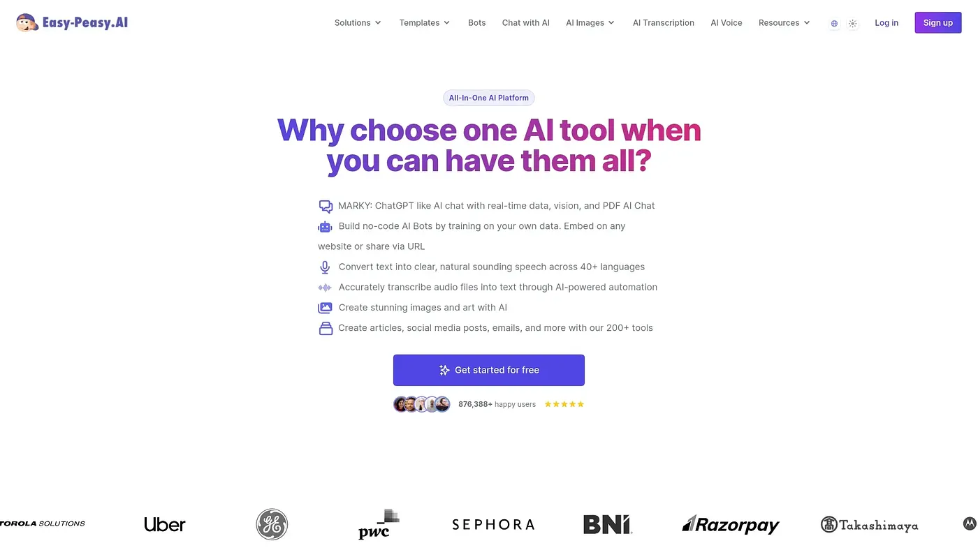 Screenshot of Easy-Peasy