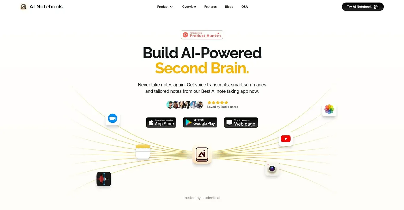 Screenshot of AI Notebook