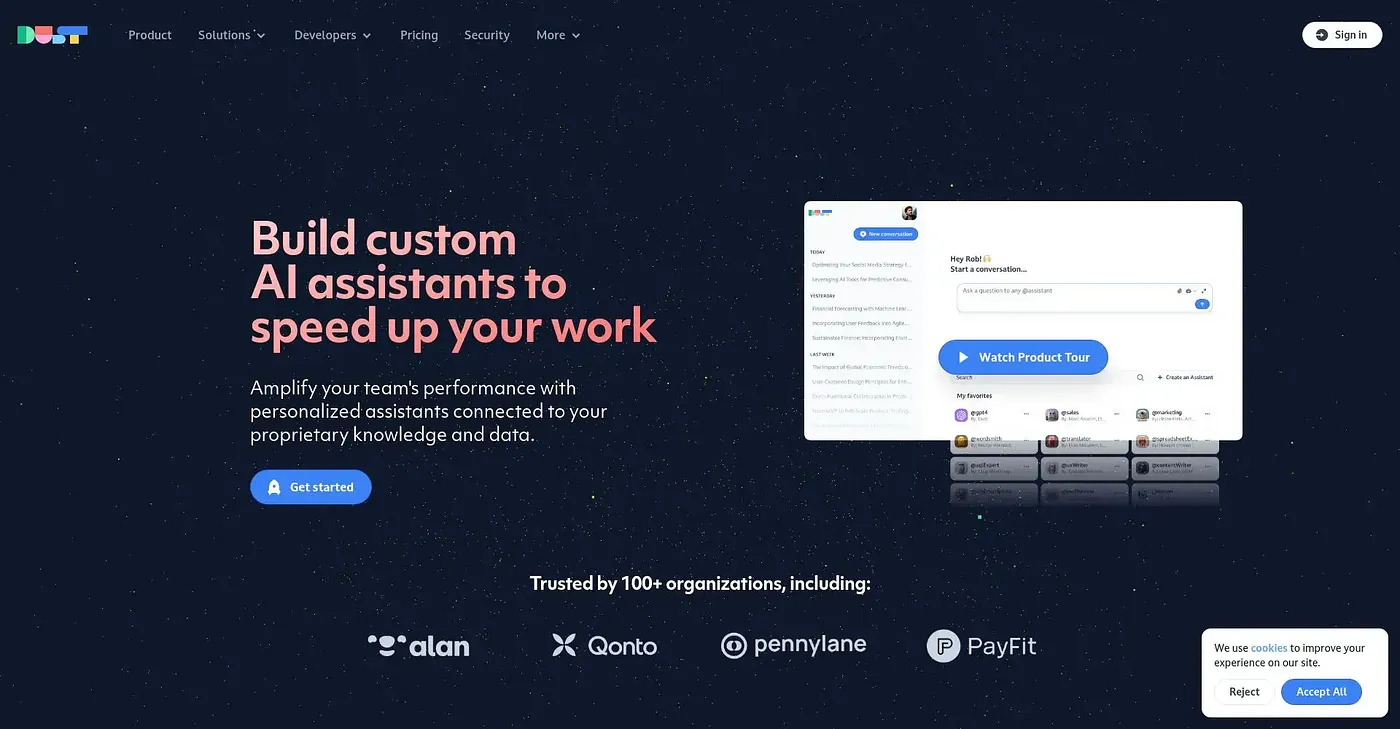 Screenshot of Dust