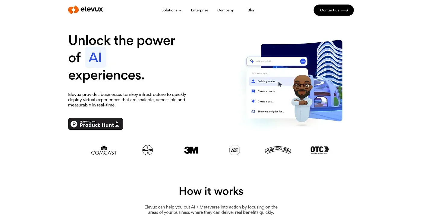 Screenshot of Elevux