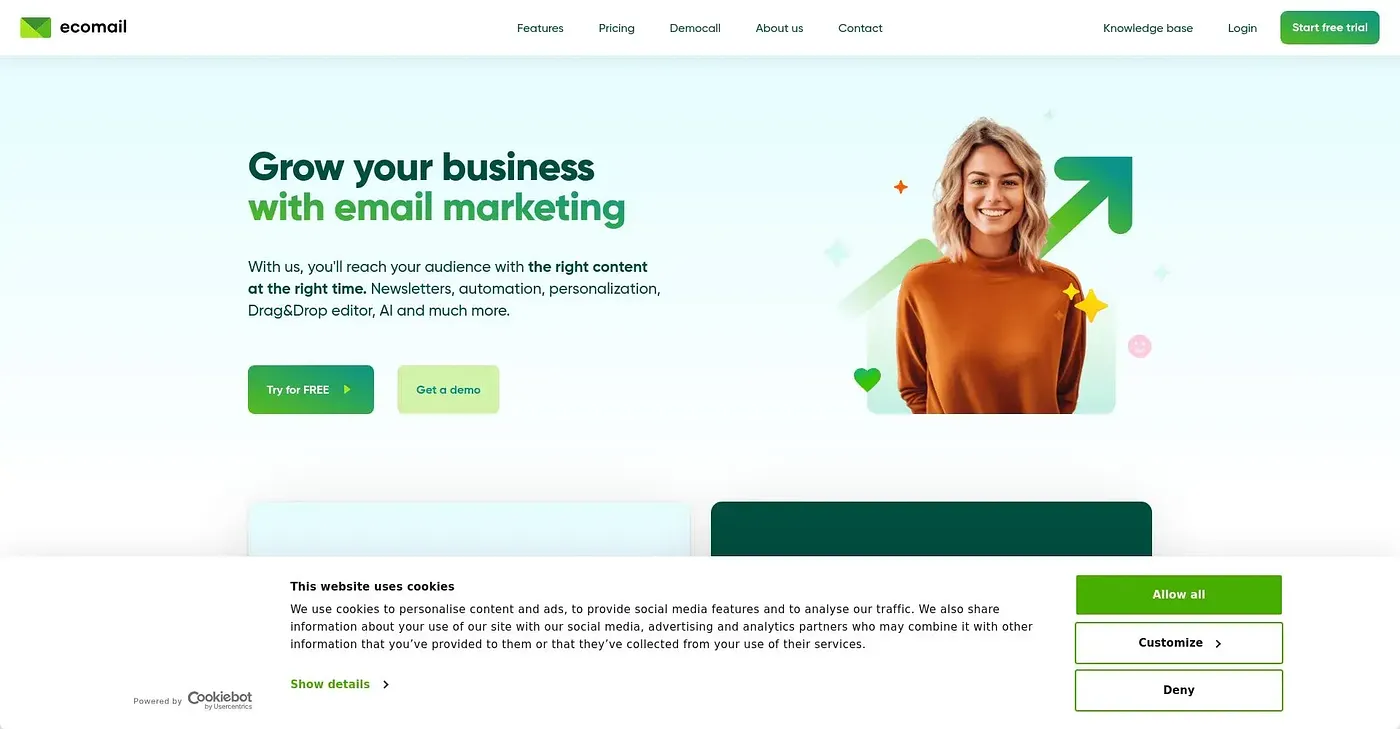 Screenshot of Ecomail