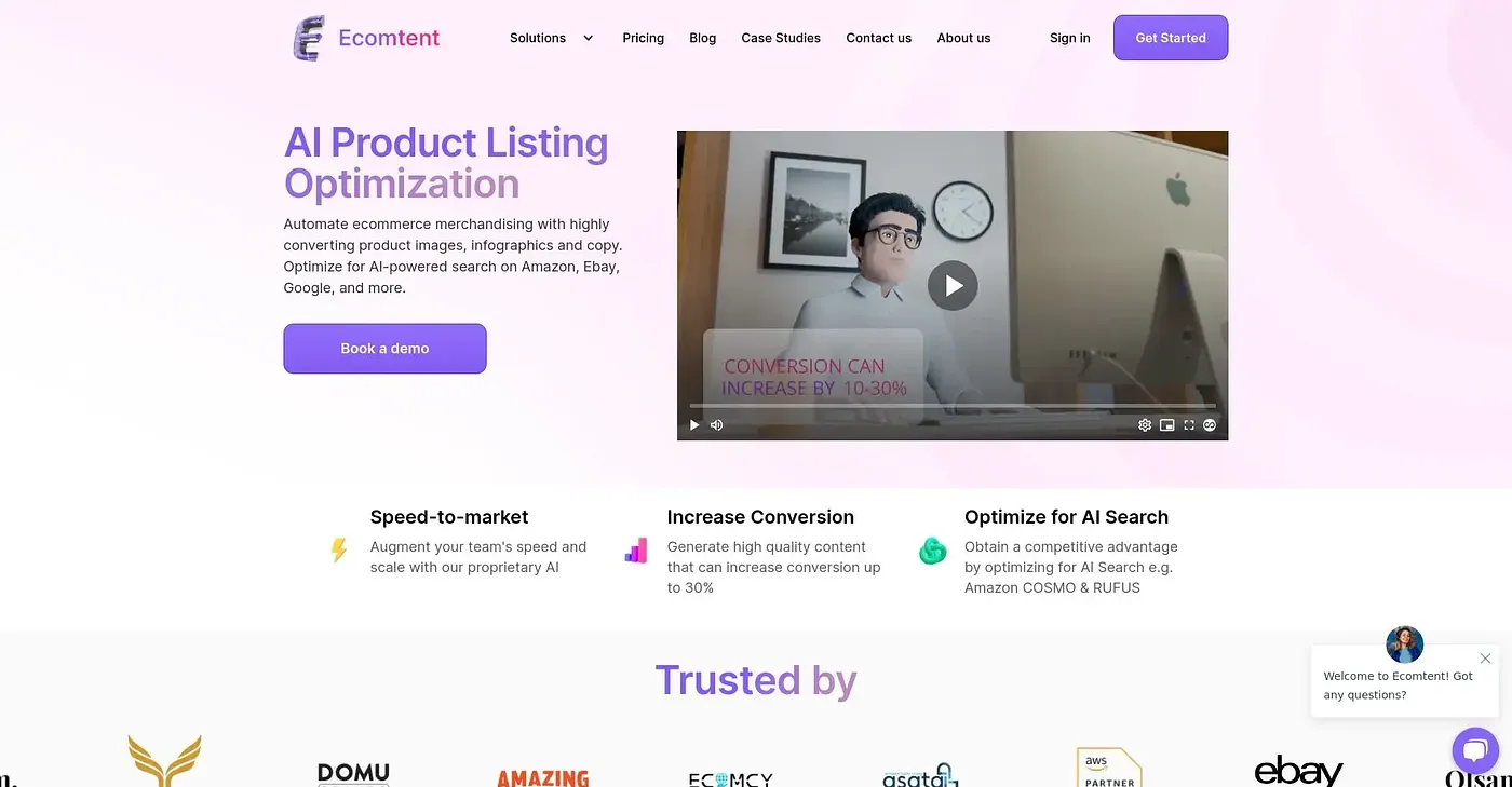 Screenshot of Ecomtent