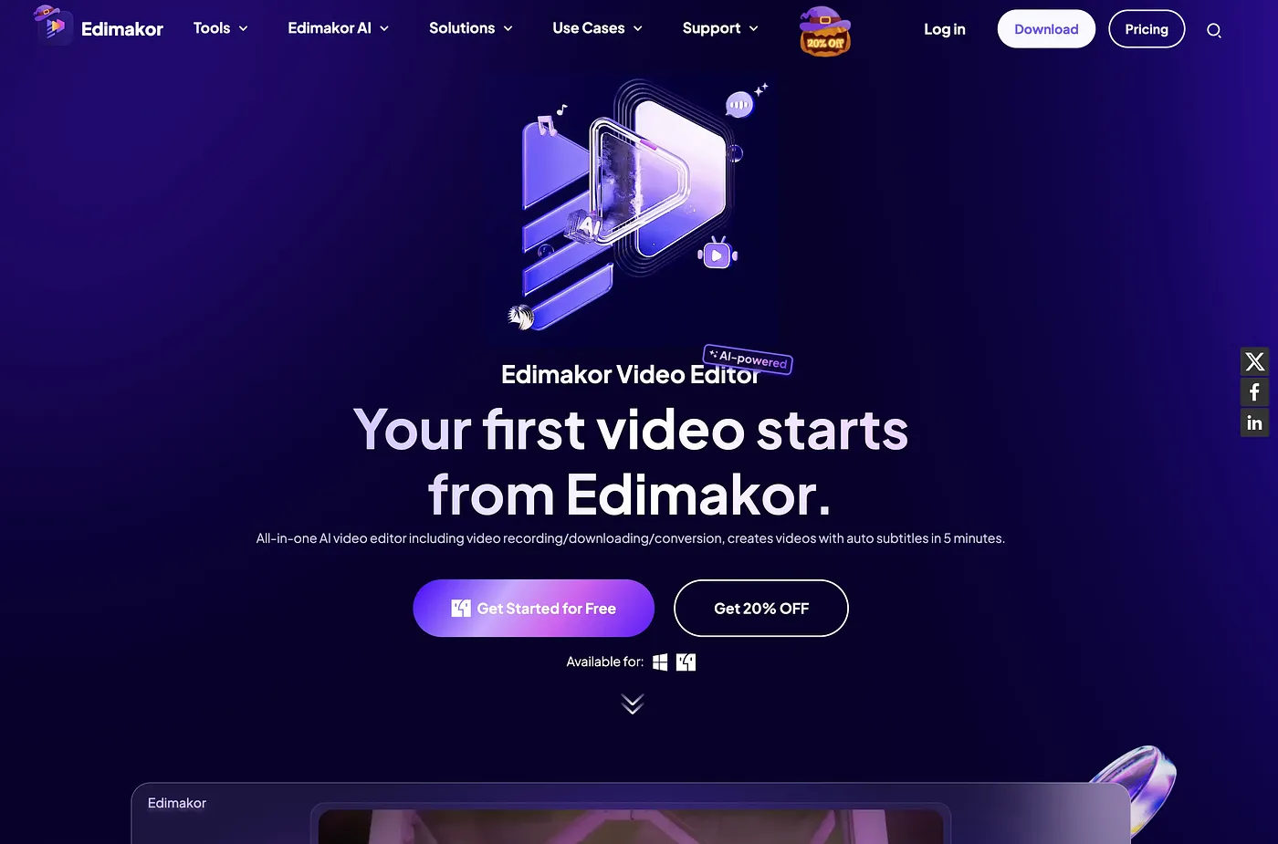 Screenshot of Edimakor