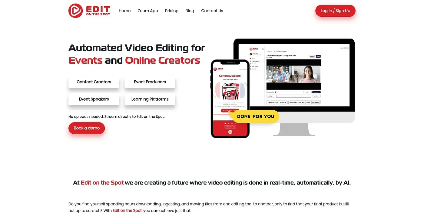 Screenshot of Edit On The Spot