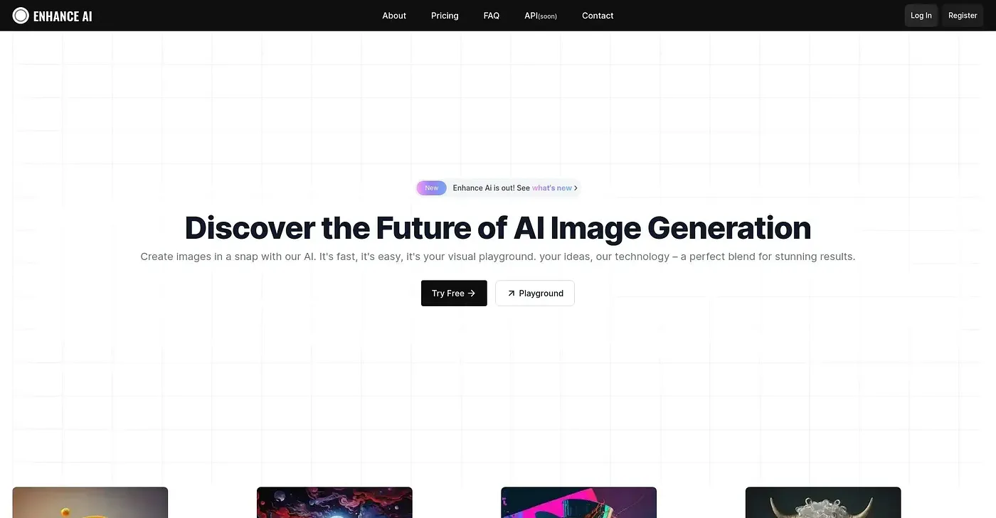 Screenshot of Enhance AI