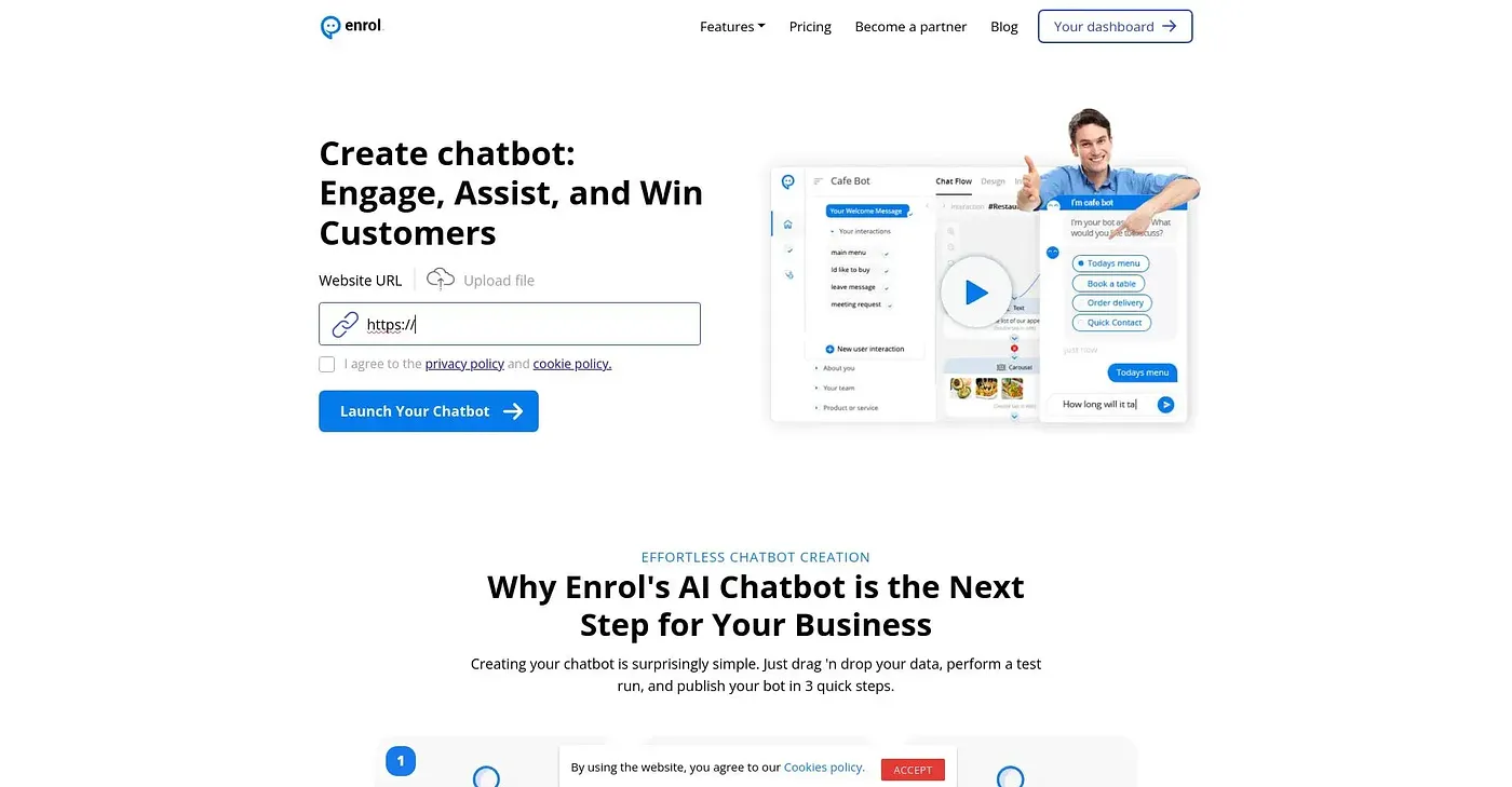 Screenshot of Enrol AI