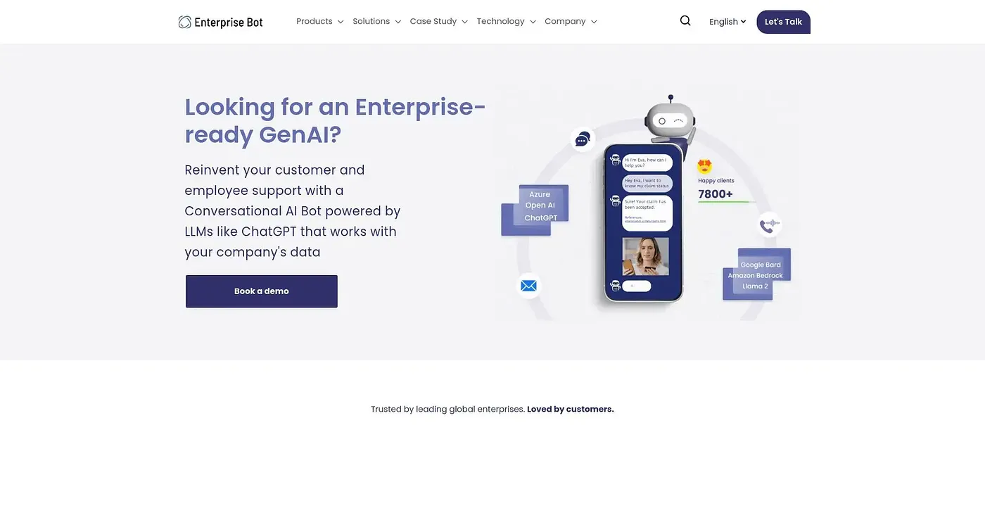 Screenshot of Enterprise Bot