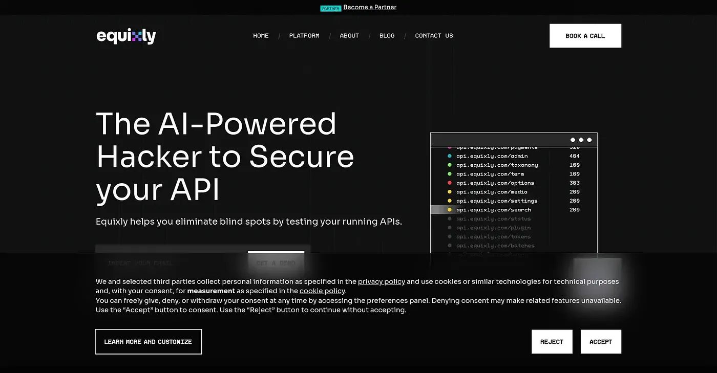 Screenshot of Equixly