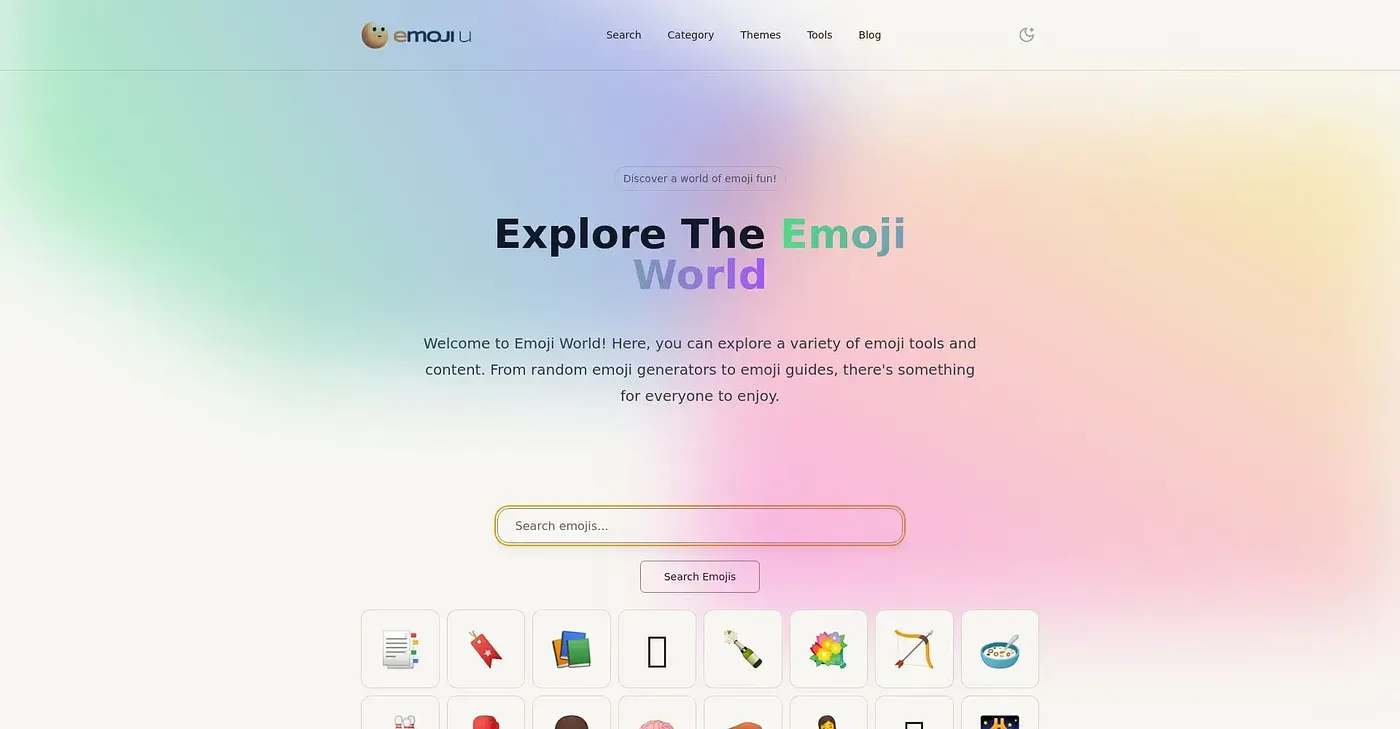 Screenshot of Emoji U