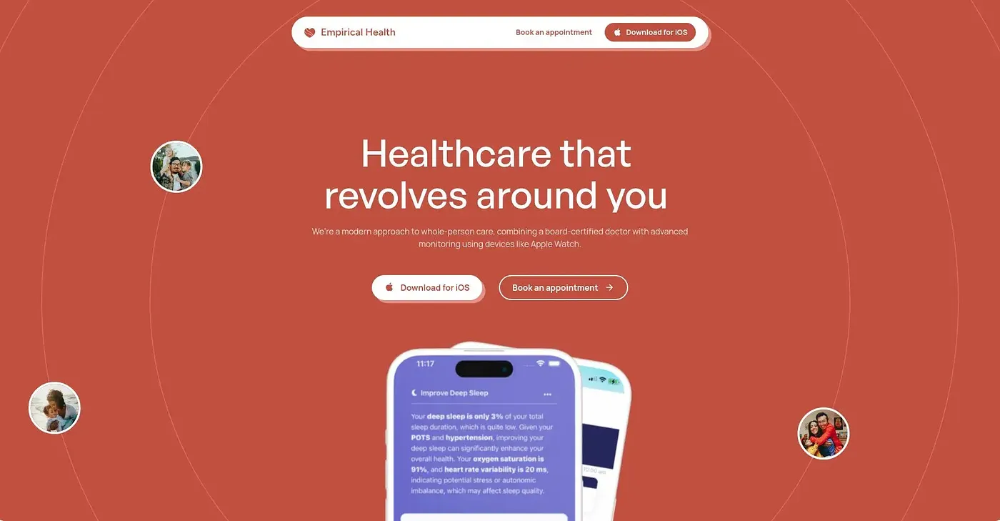 Screenshot of Empirical Health
