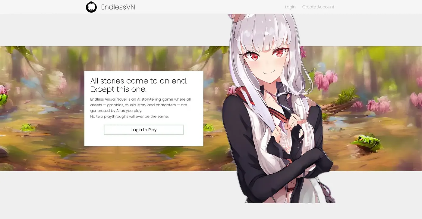 Screenshot of Endless VN