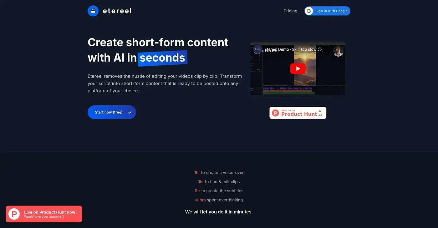 Screenshot of Etereel