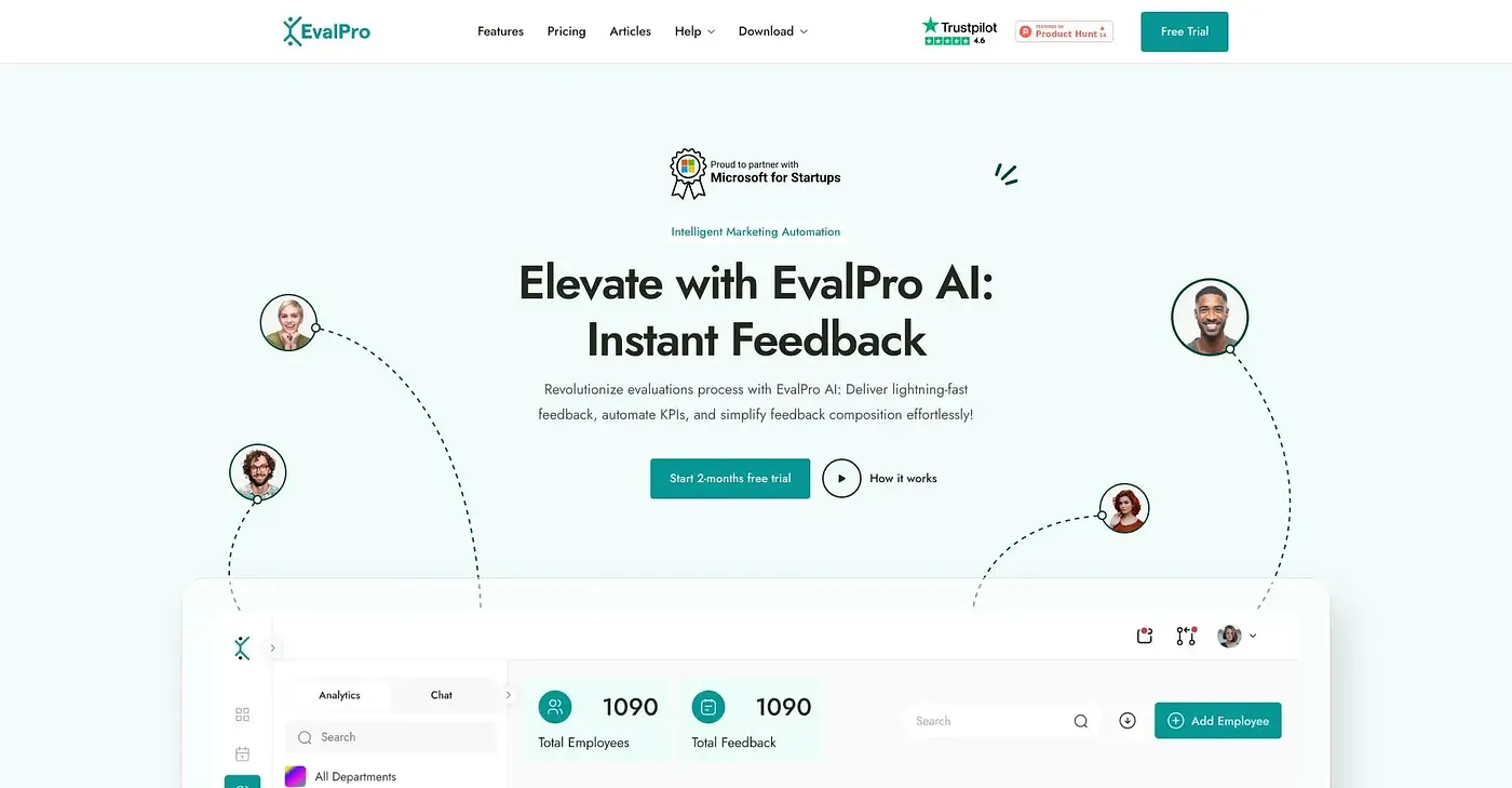 Screenshot of EvalPro AI