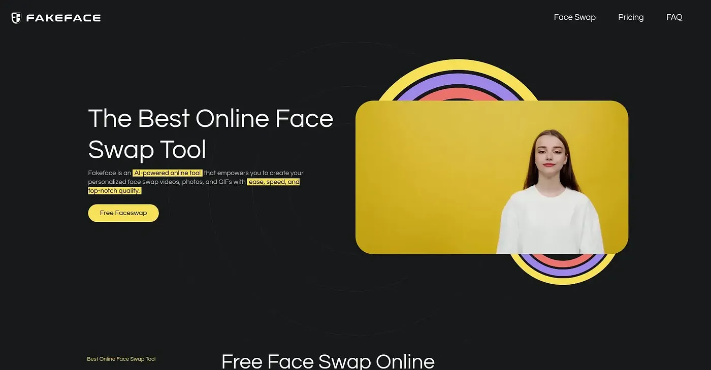 Screenshot of Fake Face