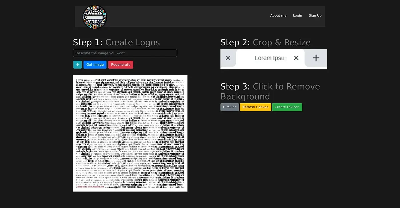 Screenshot of Favicon Helper