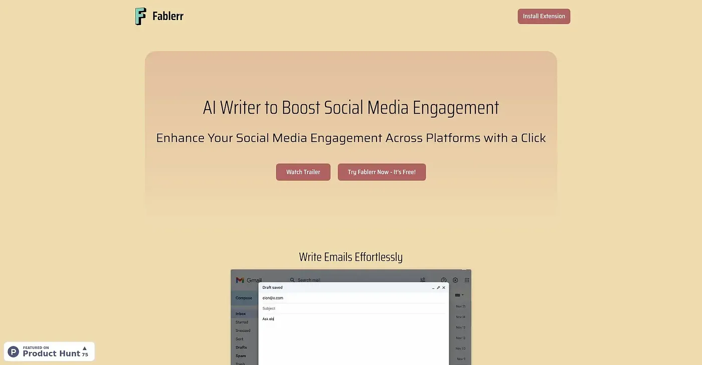 Screenshot of Fablerr