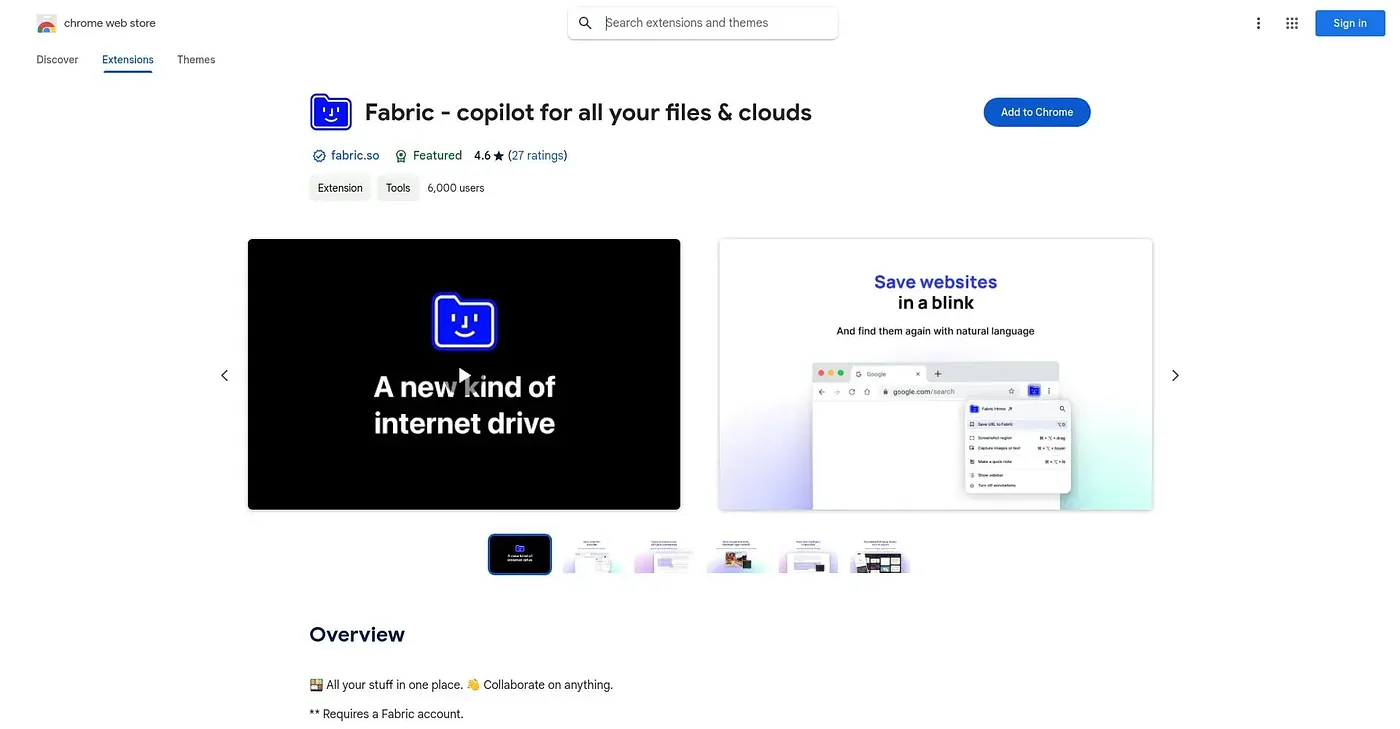 Screenshot of Fabric Copilot Extension