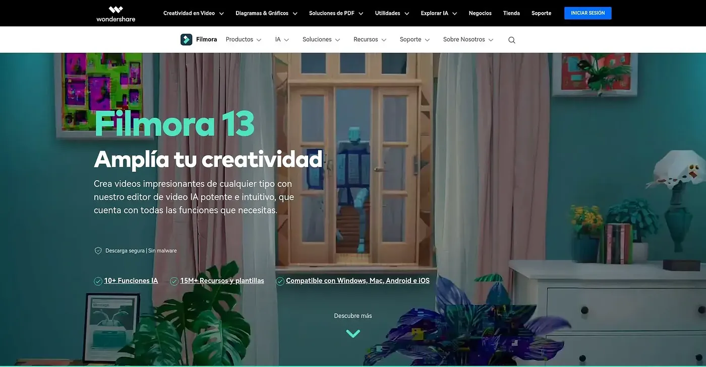 Screenshot of Filmora