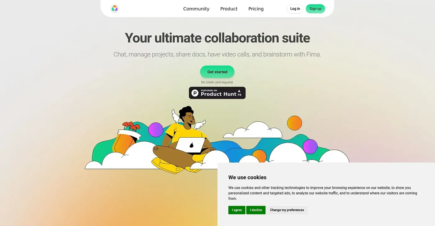 Screenshot of Fima AI