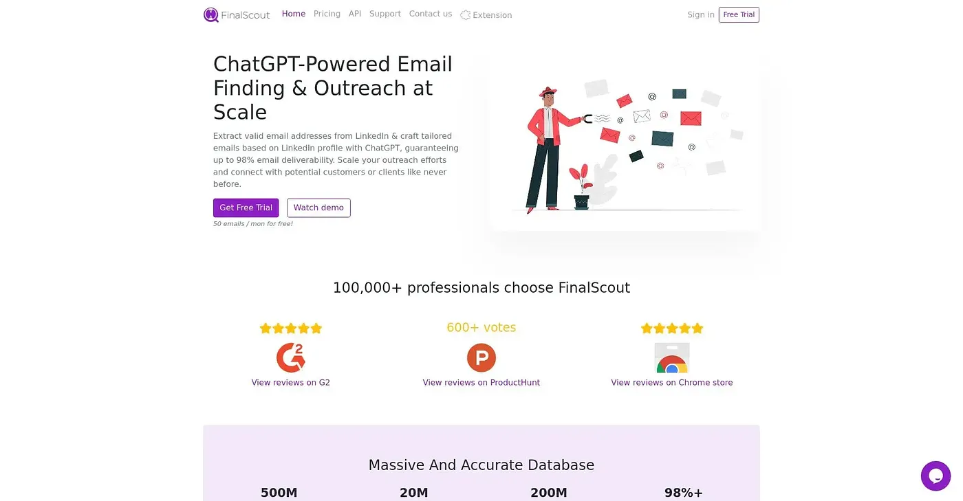 Screenshot of FinalScout