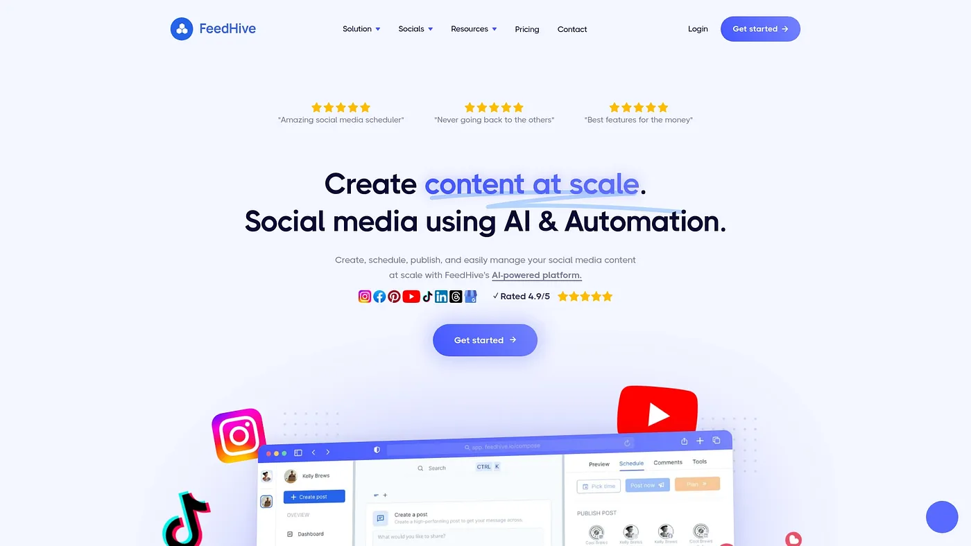 Screenshot of FeedHive
