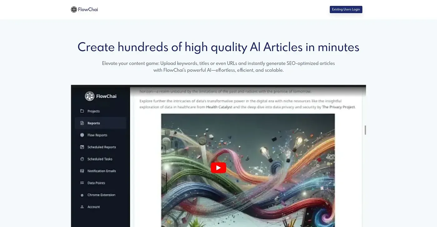 Screenshot of Flowch AI