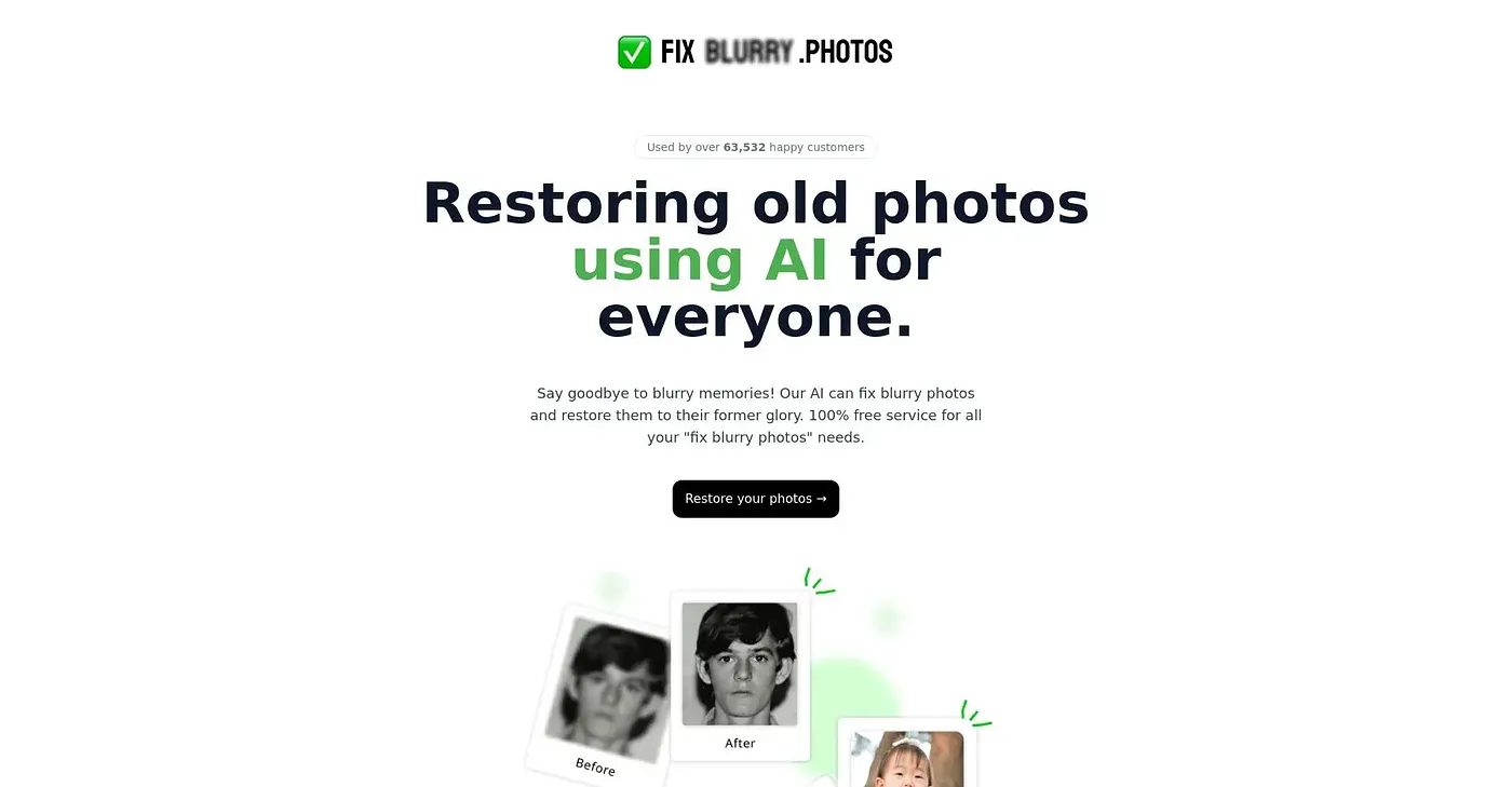Screenshot of Fix Blurry Photos