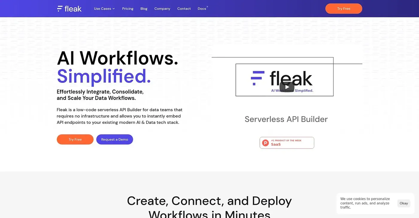 Screenshot of Fleak AI