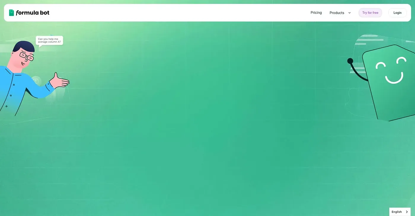 Screenshot of Formula Bot