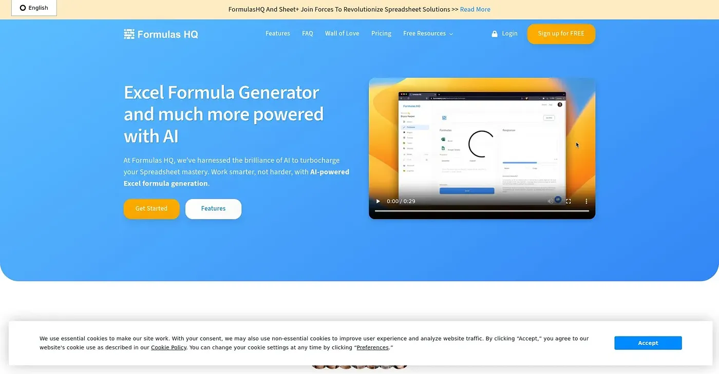 Screenshot of Formulas HQ