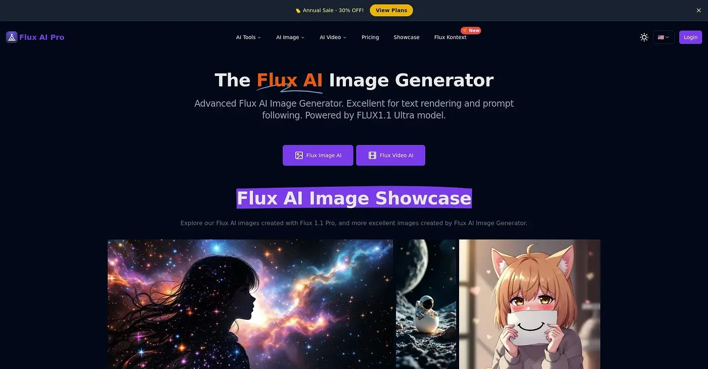 Screenshot of Flux AI