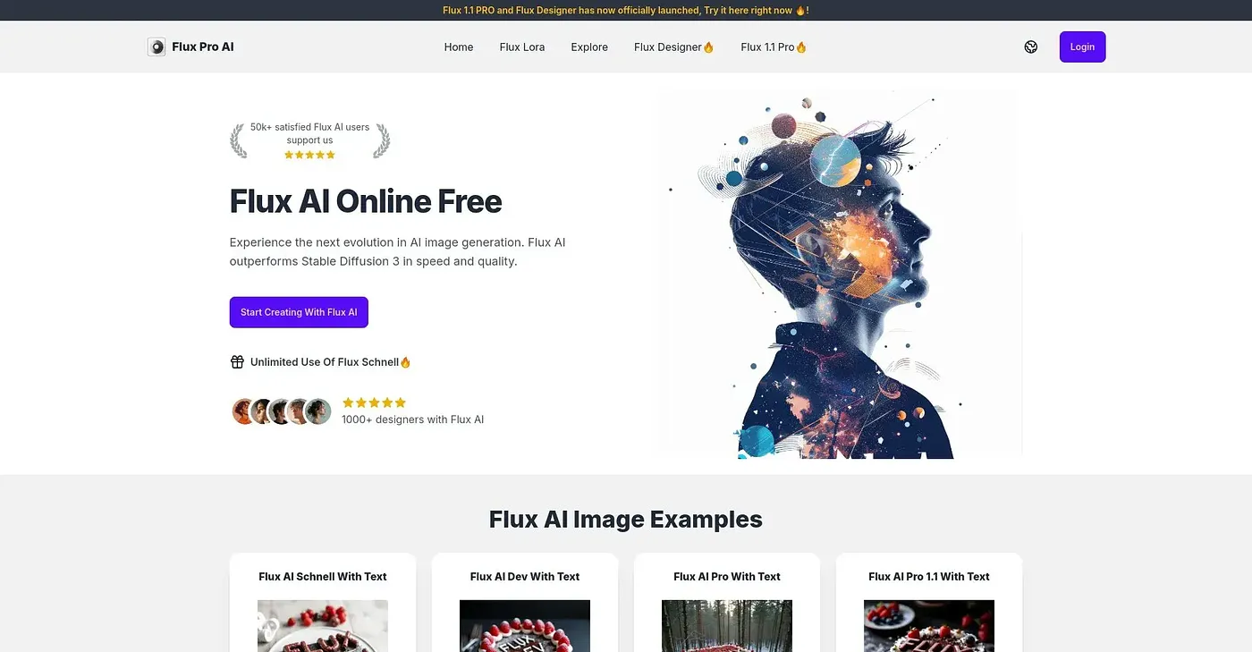 Screenshot of Flux Pro AI