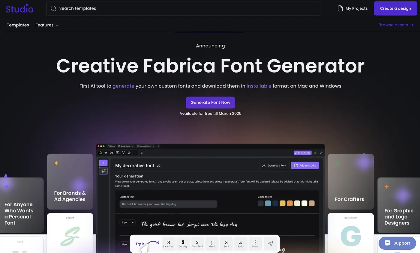 Screenshot of Font Generator